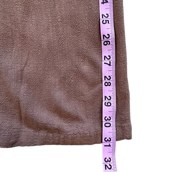 Allie Rose ~ Brown smocked strapless jumper ~ size M ~ cotton/linen blend - Picture 15 of 16